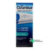 Test de grossesse détection rapide Clearblue - Vue 360°