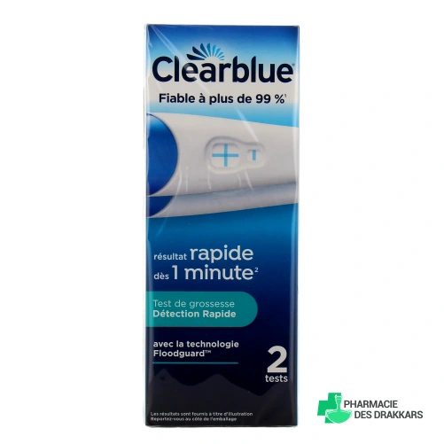 Test de grossesse détection rapide Clearblue