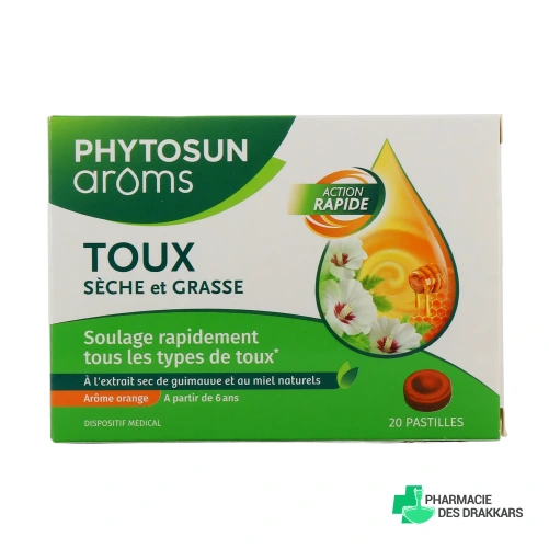 Phytosun Arôms Pastilles Toux Sèche et Grasse