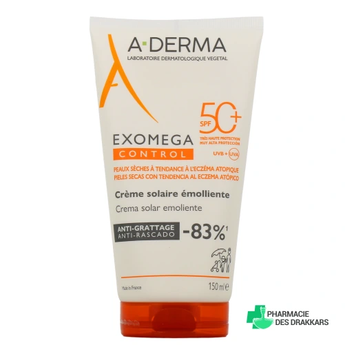 A-Derma Exomega Control Crème Solaire SPF50+