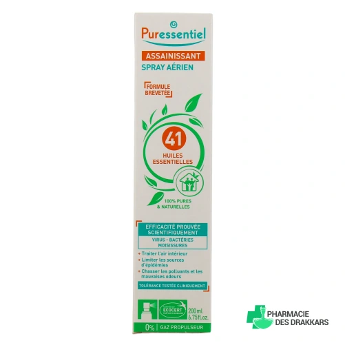Puressentiel Spray Assainissant aux 41 Huiles Essentielles - Vue 360°