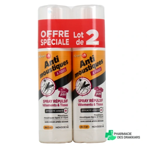 Expert 123 Anti-Moustiques Vêtements et Tissus