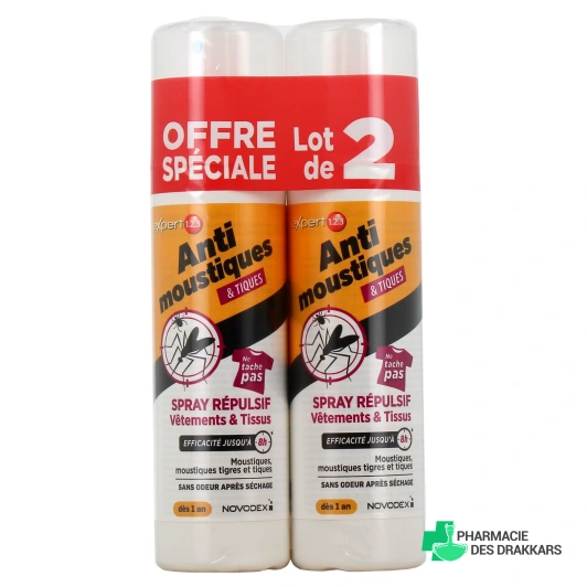 Expert 123 Anti-Moustiques Vêtements et Tissus