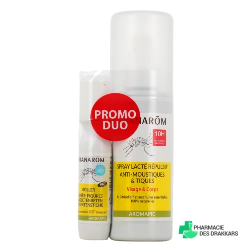 Pranarôm Aromapic Spray Lacté Répulsif Anti-moustiques & Tiques