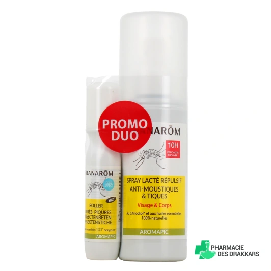 Pranarôm Aromapic Spray Lacté Répulsif Anti-moustiques & Tiques