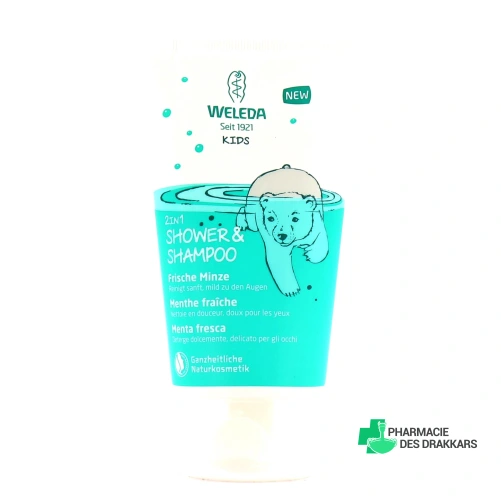 Weleda Crème de Douche 2 en 1 Enfants Menthe fraîche