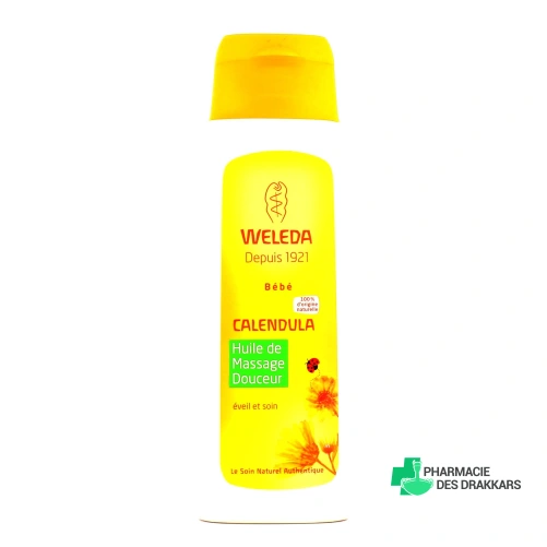 Weleda Bébé Calendula Huile de Massage Douceur Bio