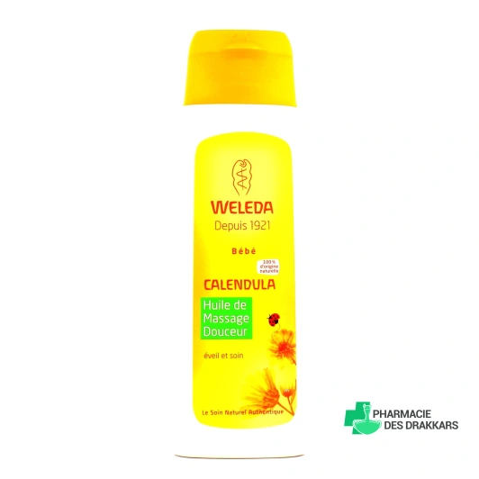 Weleda Bébé Calendula Huile de Massage Douceur Bio