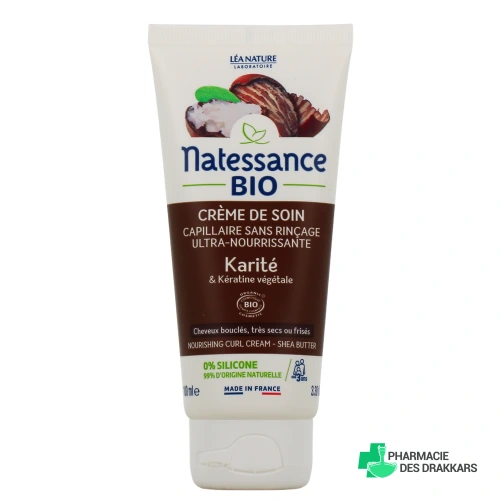 Natessance Crème de Soin Capillaire au Karité Bio
