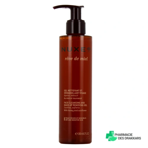 Nuxe Rêve de Miel Gel Nettoyant et Démaquillant Visage