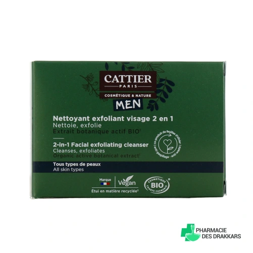 Cattier Men Nettoyant Exfoliant Visage