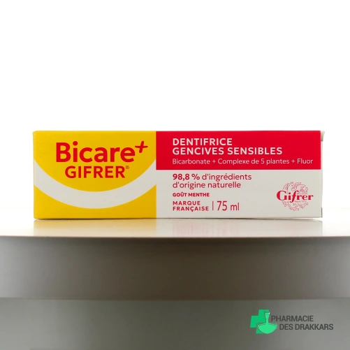 Gifrer Bicare Plus Dentifrice Gencives Sensibles - Vue 360°