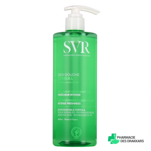 SVR Spirial Déo douche Gel lavant déodorant
