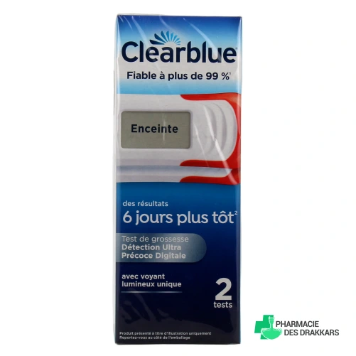 Clearblue Test de Grossesse Détection Ultra Précoce