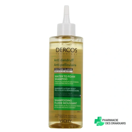Dercos Shampooing Fluide Moussant Anti-Pelliculaire