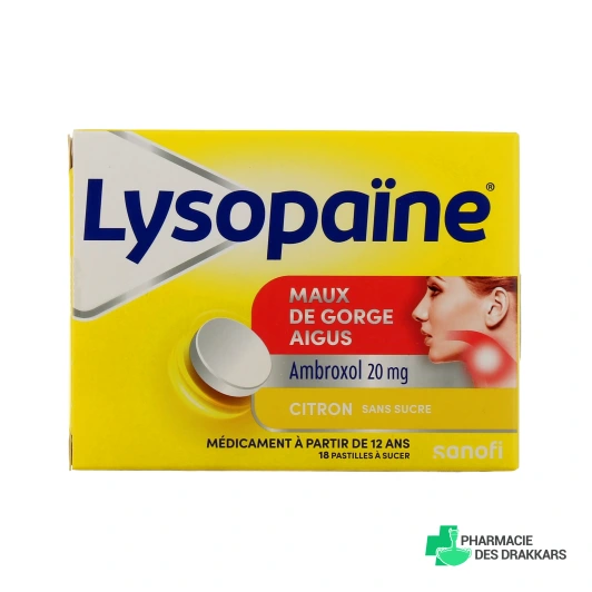 Lysopaïne Maux de Gorge