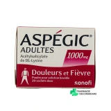 Aspégic Adulte 1000 mg - Vue 360°