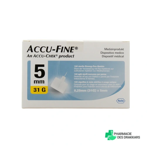 Accu-Chek Accu-Fine aiguilles stériles