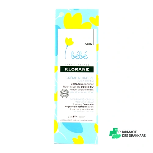 Klorane Bébé Crème Nutritive Cold Cream Calendula Apaisant