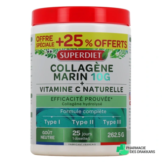 Super Diet Collagène Marin + Vitamine C Naturelle