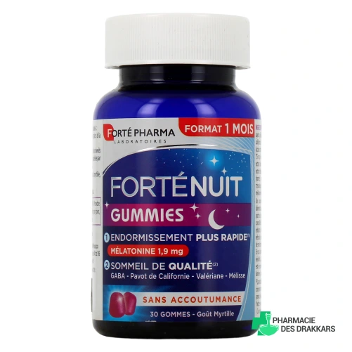 Forté Nuit Gummies Endormissement & Sommeil