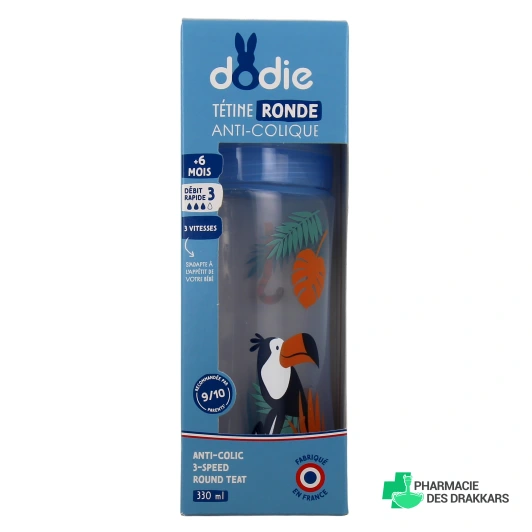 Dodie Biberon Anti-Colique Tétine Ronde