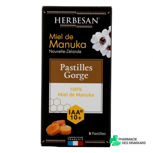 Herbesan Pastilles pour la Gorge Miel de Manuka