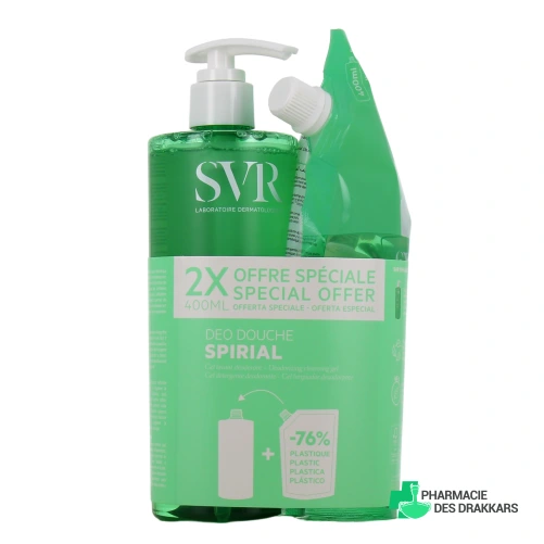 SVR Spirial Déo douche Gel lavant déodorant