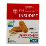 Insudiet Biscuits Flocons d'Avoine et Graines de Chia - Vue 360°