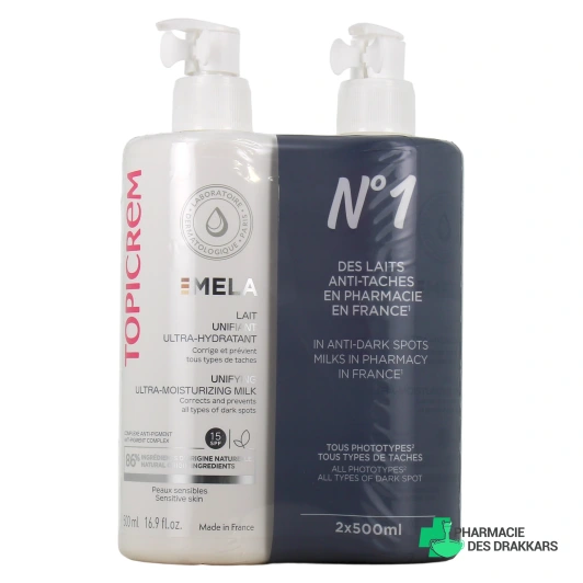 Topicrem Mela Lait Unifiant Ultra-Hydratant SPF 15