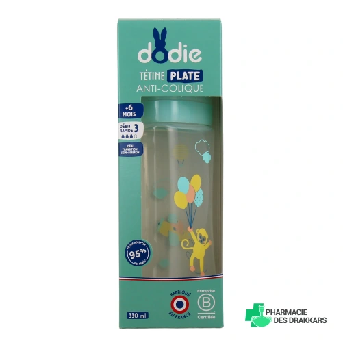 Dodie Biberon Tétine Plate Anti-Colique