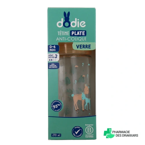 Dodie Biberon Verre Anti-Colique 0-6 mois