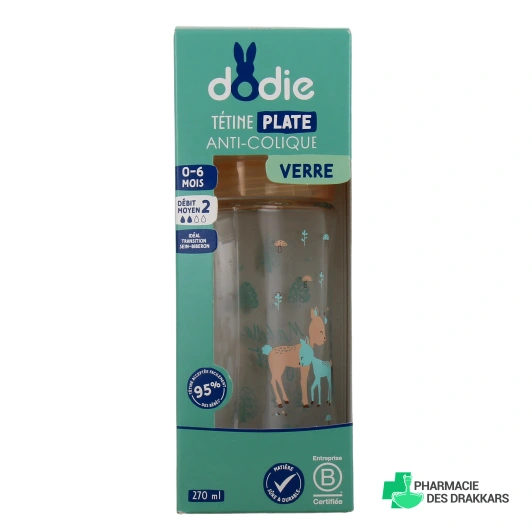 Dodie Biberon Verre Anti-Colique 0-6 mois