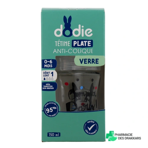 Dodie Biberon Verre Anti-Colique 0-6 mois