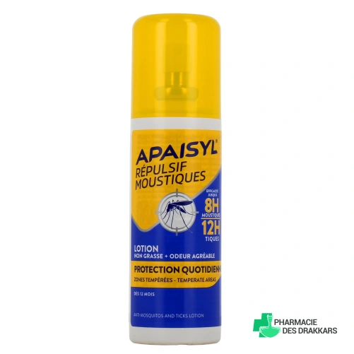 Apaisyl Répulsif Moustiques Lotion Protection quotidienne - Vue 360°
