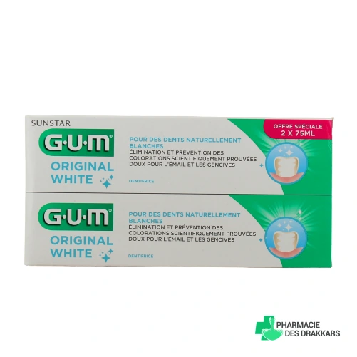Gum Original White Dentifrice Blancheur