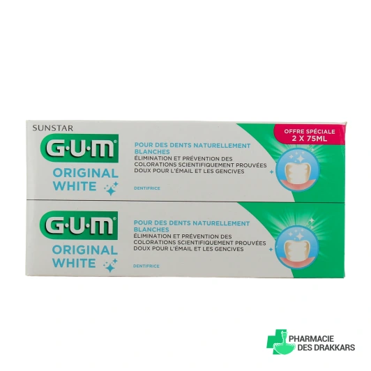 Gum Original White Dentifrice Blancheur