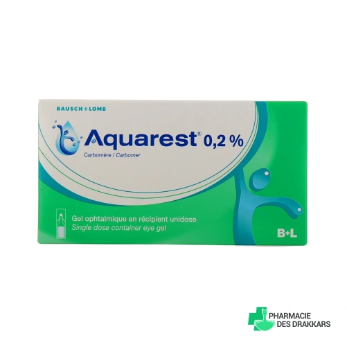 Aquarest 0,2% gel ophtalmique
