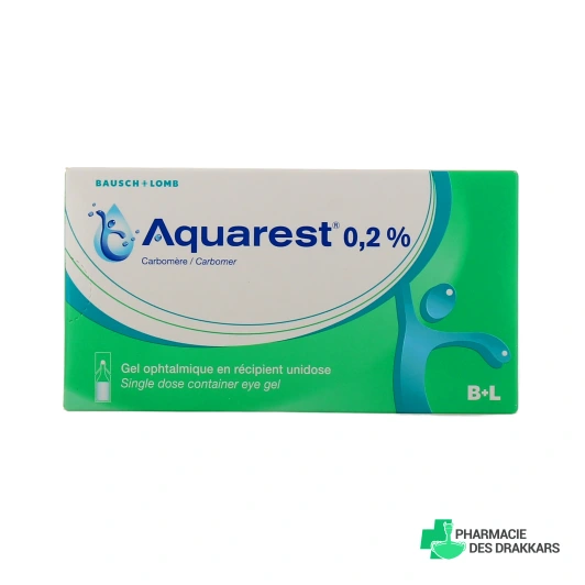 Aquarest 0,2% gel ophtalmique