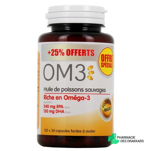 OM3 Huile de Poissons Sauvages Oméga 3