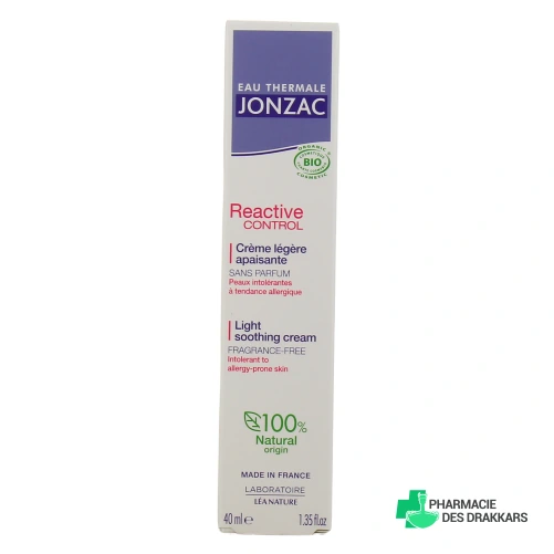 Jonzac Reactive Control Crème Légère Apaisante
