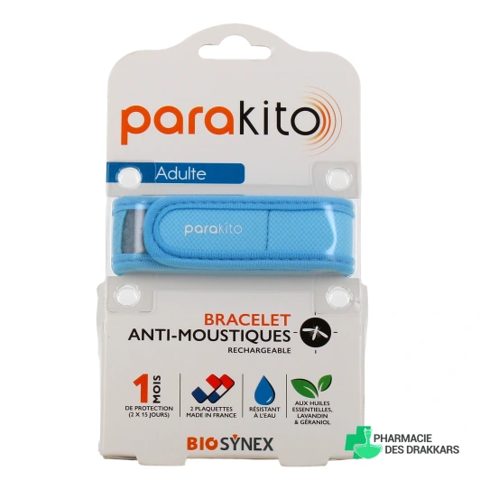 Parakito Bracelet Anti Moustique Rechargeable Adulte