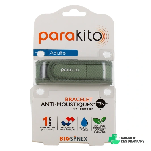 Parakito Bracelet Anti Moustique Rechargeable Adulte