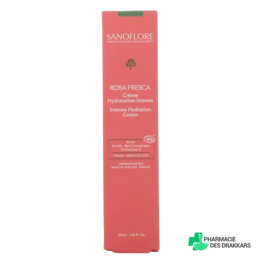 Sanoflore Rosa Fresca Soin Hydratation Intense