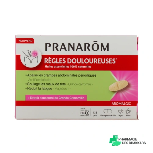 Pranarom Aromalgic Comprimés Règles Douloureuses