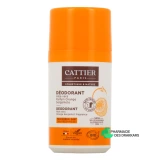 Cattier Déodorant Roll-On 24h Bio - Vue 360°