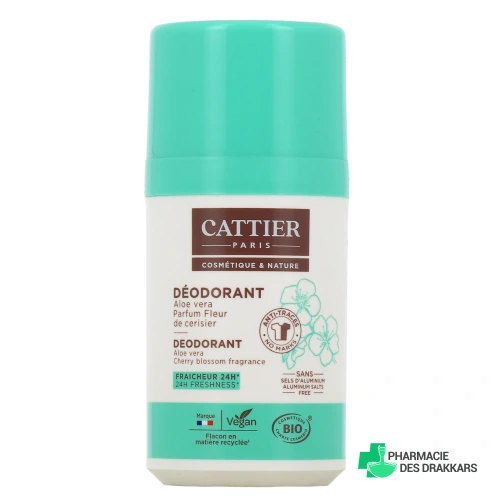 Cattier Déodorant Roll-On 24h Bio