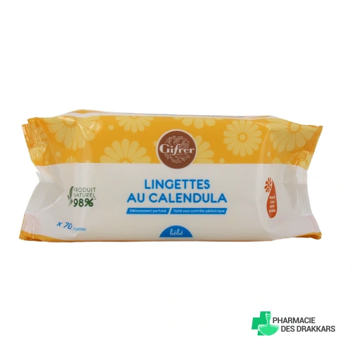 Gifrer Lingettes Nettoyantes Calendula