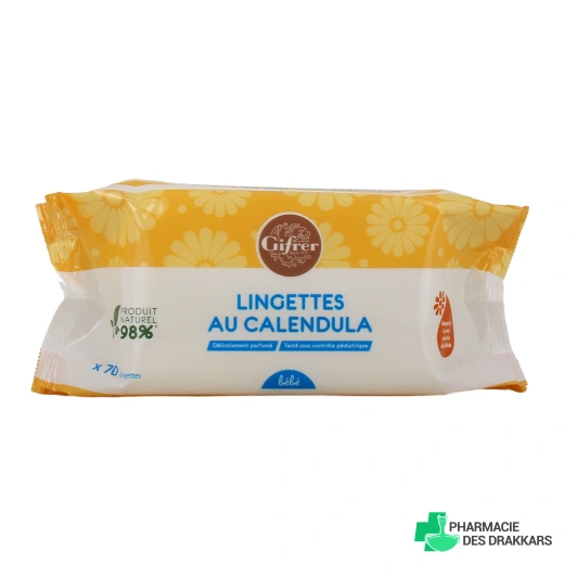 Gifrer Lingettes Nettoyantes Calendula