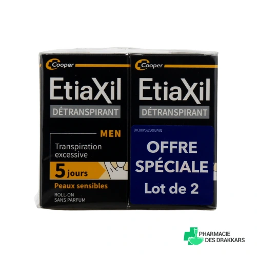 Etiaxil Sensitive Détranspirant Aisselles Roll-on